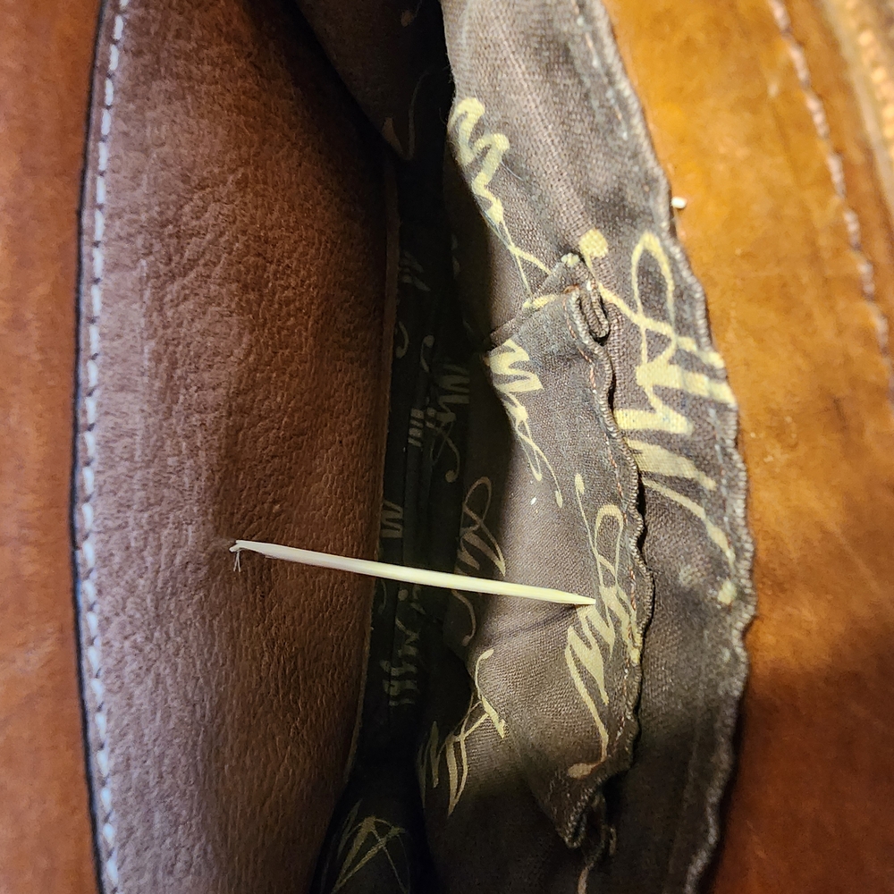 American West Tooled Genuine Leather Western Shoulder/Crossbody Saddlebag - Picture 9 of 10